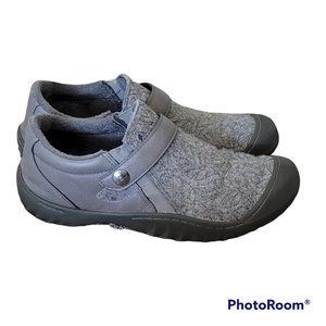 JBU by Jambu Blakely Felted Wool Vegan Leather Slip-On Shoes Memory Foam Sz 9